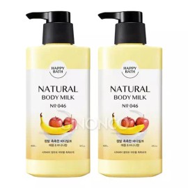 Happybath 해피바스 정말 촉촉한 바디밀크 400g x2 Happy Bath Really Moisturizing Body Milk 400g x2