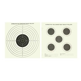 Double Sided Air Gun Rifle Targets 17x17cm in 50 Pck