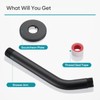 Cobbe Shower Arm with Flange and Teflon Tape, 6-Inches Wall