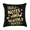 Soprano Singer Vocal Range Vocalist Voice Singing Choir Throw Pillow