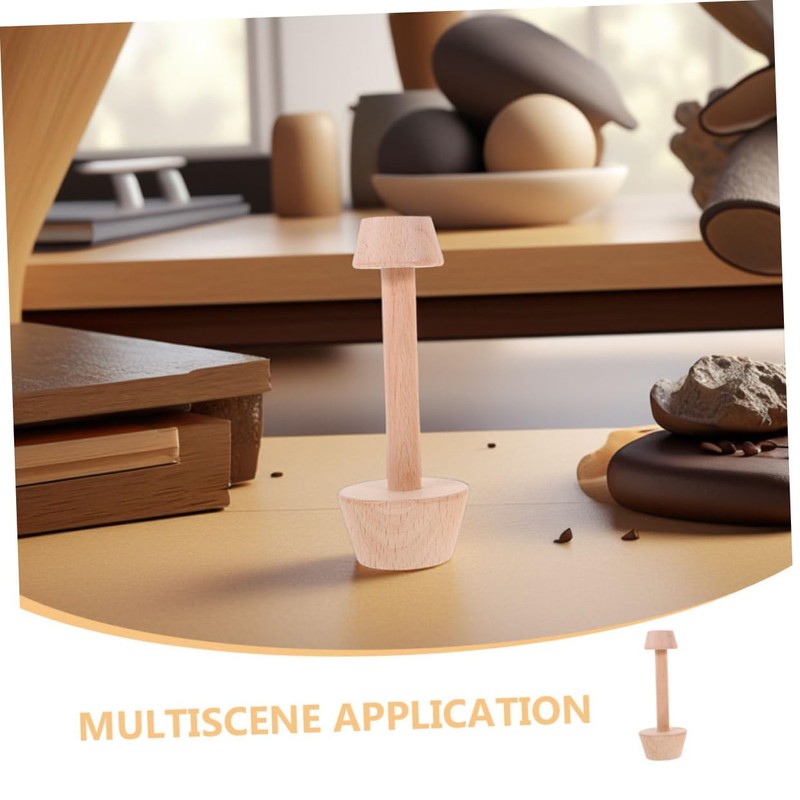 iplusmile 2pcs Wooden Egg Tart Mold Double Side Pastry Tamper