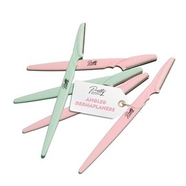 Angled Dermaplaner – Dermaplaning Blades for Face & Brows, Painless Facial Hair Remover for Women, Eyebrow Shaper & Exfoliator, Ladies Razor for Smooth, Glowing Skin, 5 Pack