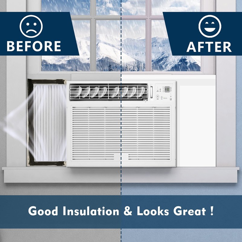 Pearwow AC Insulation Side Foam Panels for Window AC Unit,Indoor