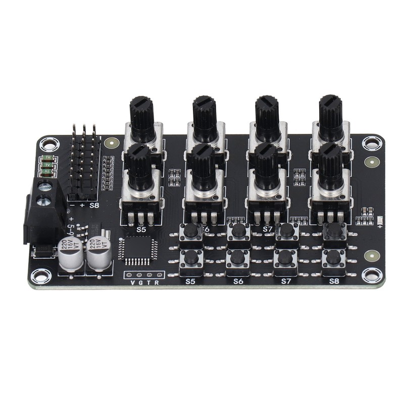 Rotating Knob 8 Channel Servo Controller Control Board with High