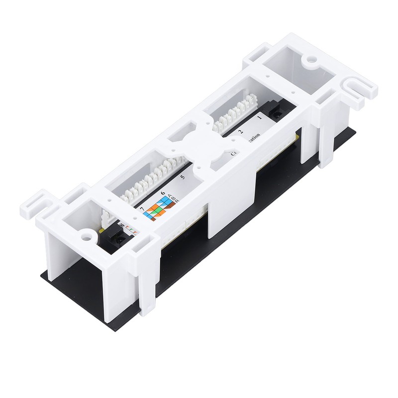 Patch Panel 8 Ports CAT6 Network Cable Rackmount 568A/B RJ45