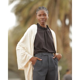 Pang Wangle Bug Repellent Essential Wrap with Insect Shield® Technology in Soft Recycled Cotton | Versatile Scarf for Stylish Comfort, Sandshell