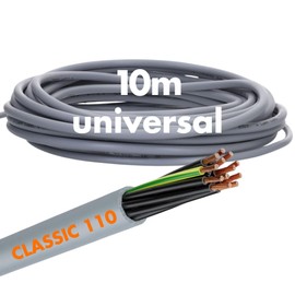 Lapp 1119104 Ölflex Classic 110 PVC Control Cable 4 x 0.75 mm² with Green/Yellow Protective Conductor 4G0.75 mm² I Sheathed Cable 4 Core I Control Cable 4 Core 10 Metres