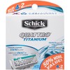 Schick Quattro Titanium Razor Blade Refills for Men Value Pack,