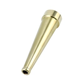 QWORK Plain Hose Nozzle with 1" NPSH (NPT), 8" Length 3/8" Orifice Garden Water Hose Nozzle, Brass Fire Equipment