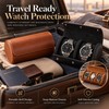 Watch Roll Travel Case for Watch Storage – Leather Organizer