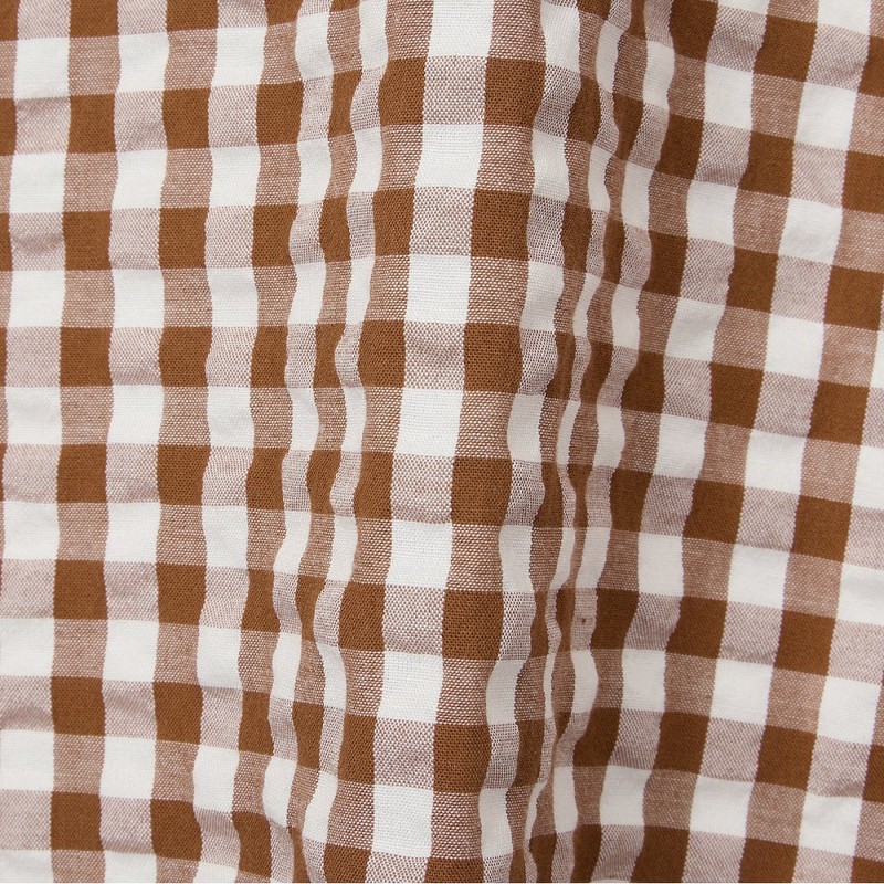 JAJU [JAJU] Women's Seersucker 5-part Pajama Set_Light Brown
