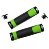 AWE® AWEGrip™ Alloy BMX MTB Bicycle Handlebar Locking Grips (Black/Green)