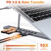 SZZCNOX USB-C Docking Station Laptop Stand, 8-in-1 USB C Hub