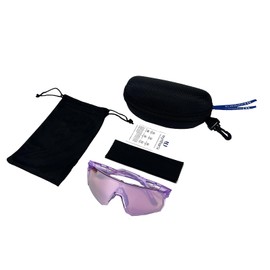 Wynthorix VeilGlam Pro Pickleball Glasses for Women, Pink Rose Lens Crystal Pink Coating Tinted Protective Eyewear UV Protection Safety Sunglasses ANSI Z87.1 Anti Fog Scratch Tennis Squash Goggles