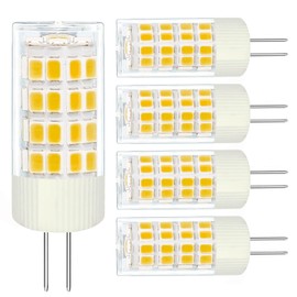 3W G4 LED Bulb 12V Replacement for 20w-30W Halogen Lamp for JC Type Bi-Pin Base Landscape Bulbs/Track Lighting/Chandeliers/Accent Lights, Warm White 3000K Non-Dimmable, 5-Pack
