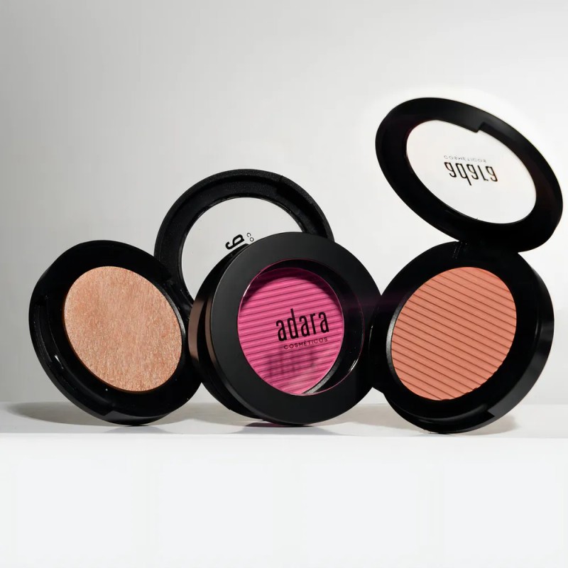 Rubor Compacto Mineral Adara 205 Sweet Girl Polvo Vegano Cruelty