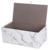 IWOWHERO Gold Marble Design Tissue Box with Space Saving Stylish