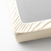 SSW HOMES Double Fitted Sheet Cream - Deep Pocket 12