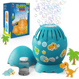 Panacare Dinosaur Eggs Bubble Machine, Bubble Toy for Children, 10,000+ Bubbles/Minute with Bubble Solution, LED, Children's Gift for Birthday/Party/Wedding, Bubble Machine for Kids