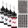 NewCraft Temporary Tattoos Kit, Permanent Tattoo, 4 Pcs with Three