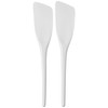 Hutzler Flexible Nylon Spatula Scraper, 11", White, Set of 2