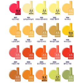 Bessie Gel Color Gel 91 types, single item, 1 piece, 11ml, O02 Taste of Hongshi / 베씨젤 컬러젤 91종 단품, 1개, 11ml, O02 홍시의맛