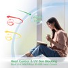 BEZAVSGNL Window Privacy Film Frosted Privacy Window Film Heat Control