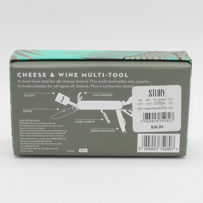 Wild & Wolf Pretty Useful Tools Cheese & Wine Multi