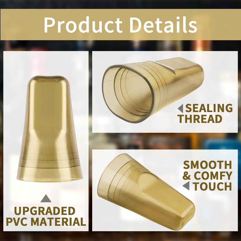 25 Pieces Universal Pour Spout Covers, Translucent Plastic Caps to