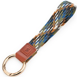 SENLLY Wrist Strap Lanyard, Original Stretchy Key Ring Lanyard, R004 Denim Multin Color, Minimalist, elegant