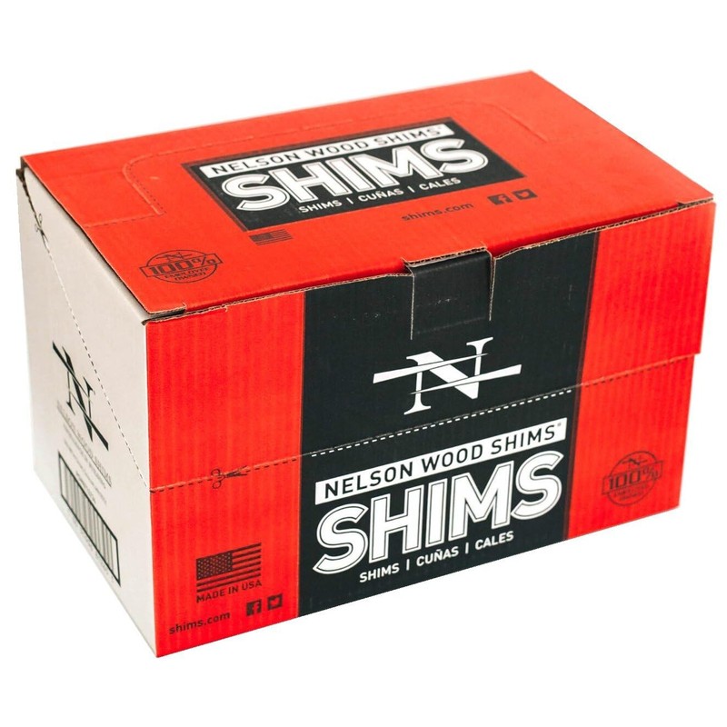 Nelson Wood Pine Shims 8" 12 Pack - Kiln Dried