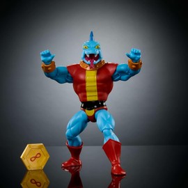 Masters of The Universe Origins Actionfigur Fang Man aus der Cartoon-Kollektion, ca. 14 cm groß, 1980er Motu TV Bösewicht mit Reißzähnen, detailreiches Design und Zubehör, JBM91