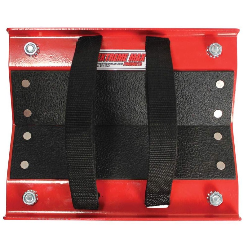 Extreme Max 5800.0228 V-Slides Snowmobile Dolly System - Steel, Red