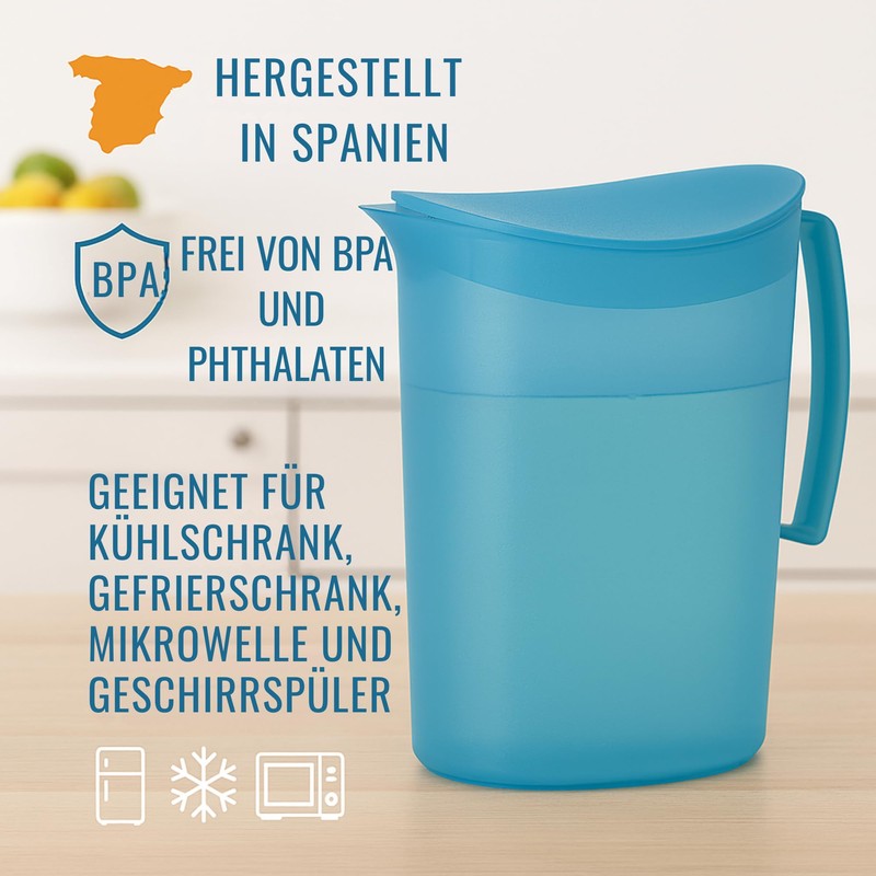 Premium Plastic Water Jug 2L BPA Free Multifunctional for Celebrations