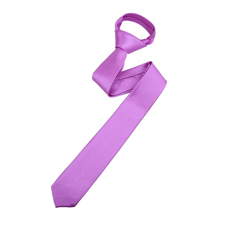 The Tie Co™ Men's Slim 4.5cm Plain Satin Tie (Light