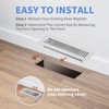 Howeall 2" x 10" 2 Pack Floor Vents Floor Registers,
