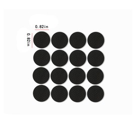 48 Pcs Non-Slip Furniture Pads (21mm), Duty Sticky Grippers for Chairs, Sofas & Tables, Protects Hardwood, Tile, Laminate Floors, Black Anti-Slip Floor Protectors for Noise Reduction & Scratche