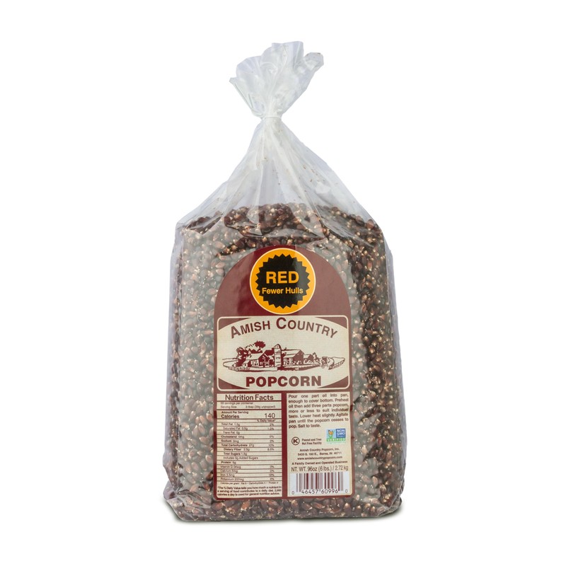 Amish Country Popcorn | 6 lbs Bag | Red Popcorn