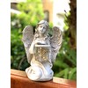 Solar Powered Fairy Angel with Wings and Solar Glowing Jar