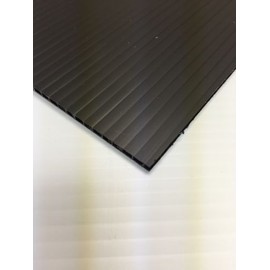 Coroplast 10mm 48" x 24" (4 Pack) Black Corrugated Plastic Sheets Horizontal