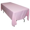 KaitatsuSen Oblong Rectangular Polyester Fabric Tablecloth, Pink, 150x200 cm