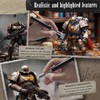 Dry Brush Miniature Painting Drybrush Set - 6PC Professional Miniature