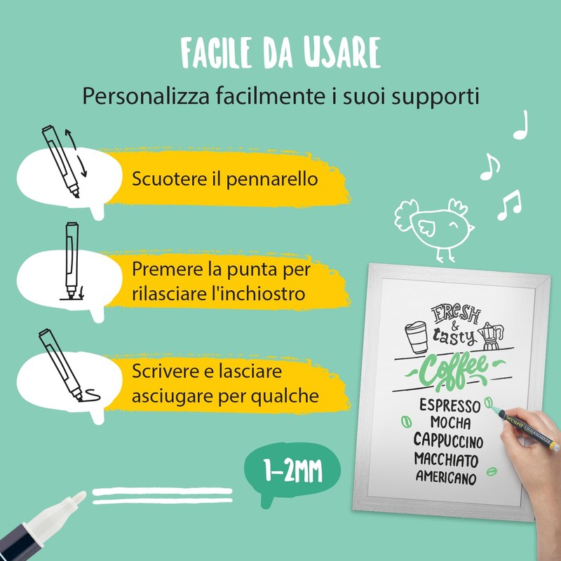 Securit Chalk Marker Original Small Set of 7 8718226492753