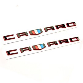 Yoaoo 2Pack OEM Red line Letter Emblem 3D Badge Compatible with Zl1 1LE Rs Ss Zl1 Z28 Redline