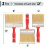 Bates- Deck Stain Brush Set, 3 Pack, 3”, 4” and