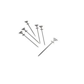 Prodyne Stainless Steel Martini Glass Cocktail Picks, Set of 6