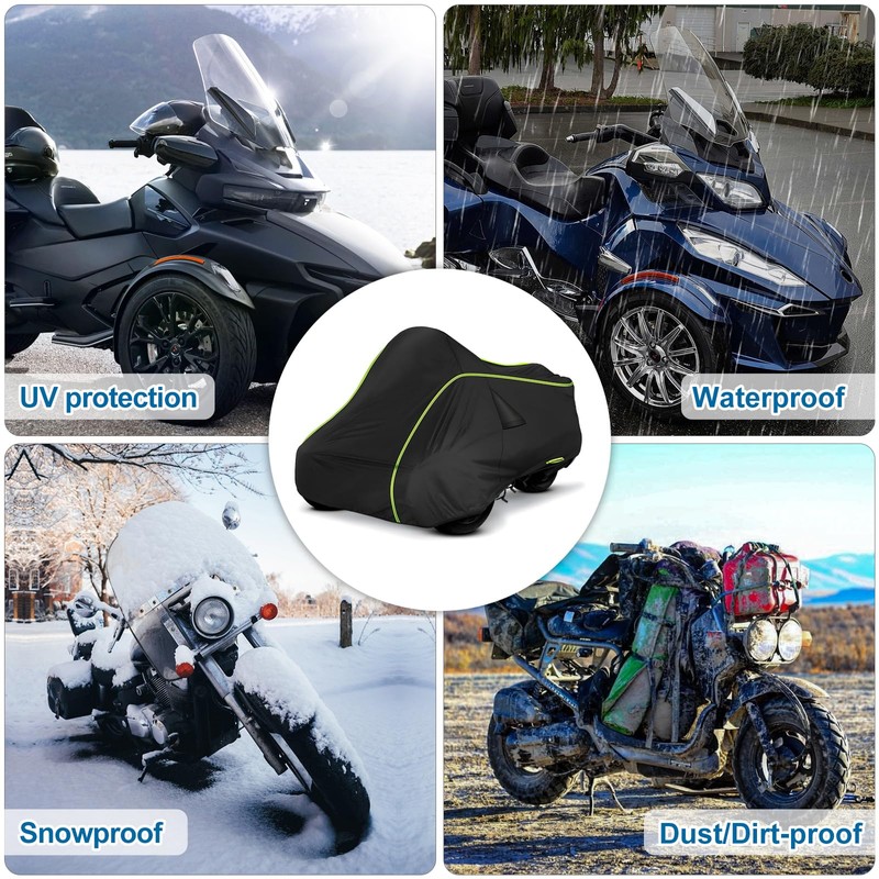 for Can-Am Spyder RT Full Cover 2010-2019, 420D Heavy Duty