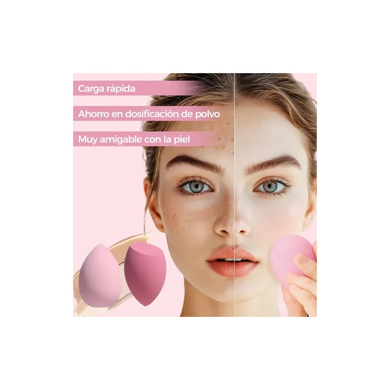 Brochas De Maquillaje Profesional Kit 27 Pcs Con 18 Brochas