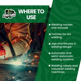 Sprayman Anti Spatter Welding Spray - (12x12.3 oz) Welding Anti-Adhesion Protection for Nozzles & Torches, Suitable for TIG and MIG, Prevents Weld Splatter, Non-Flammable After Use | 12 Pack