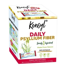 Konsyl Daily Psyllium Fiber Powder Single Dose Stick Packs 30 EA
